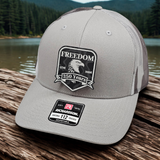 250th Anniversary Freedom Patch Hat – Patriotic US Commemorative Cap in Black shirt color