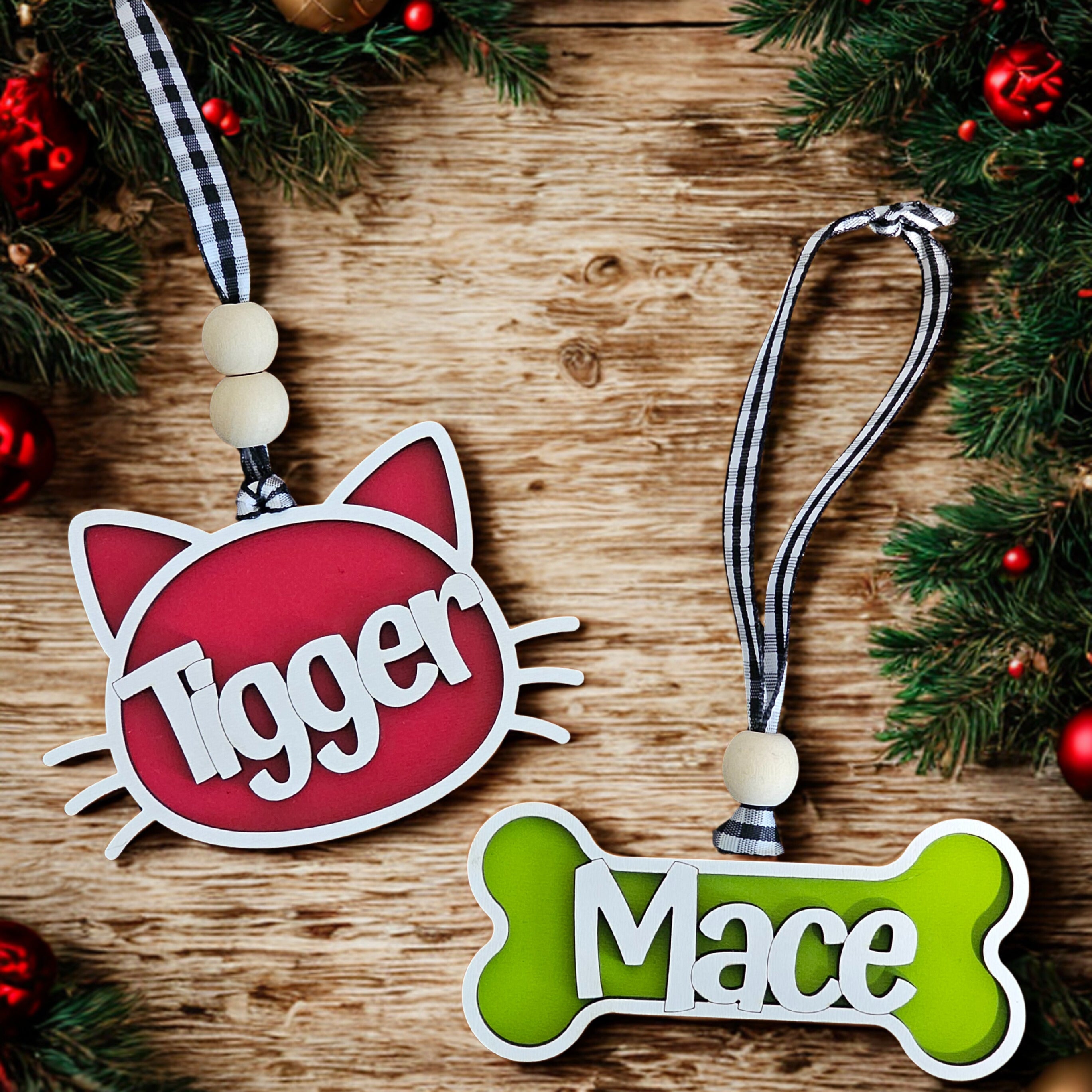 Personalized Pet Christmas Ornament Dog & Cat Gift