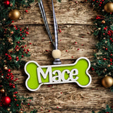 Personalized Pet Christmas Ornament for Cats or Dogs holiday ornament product view