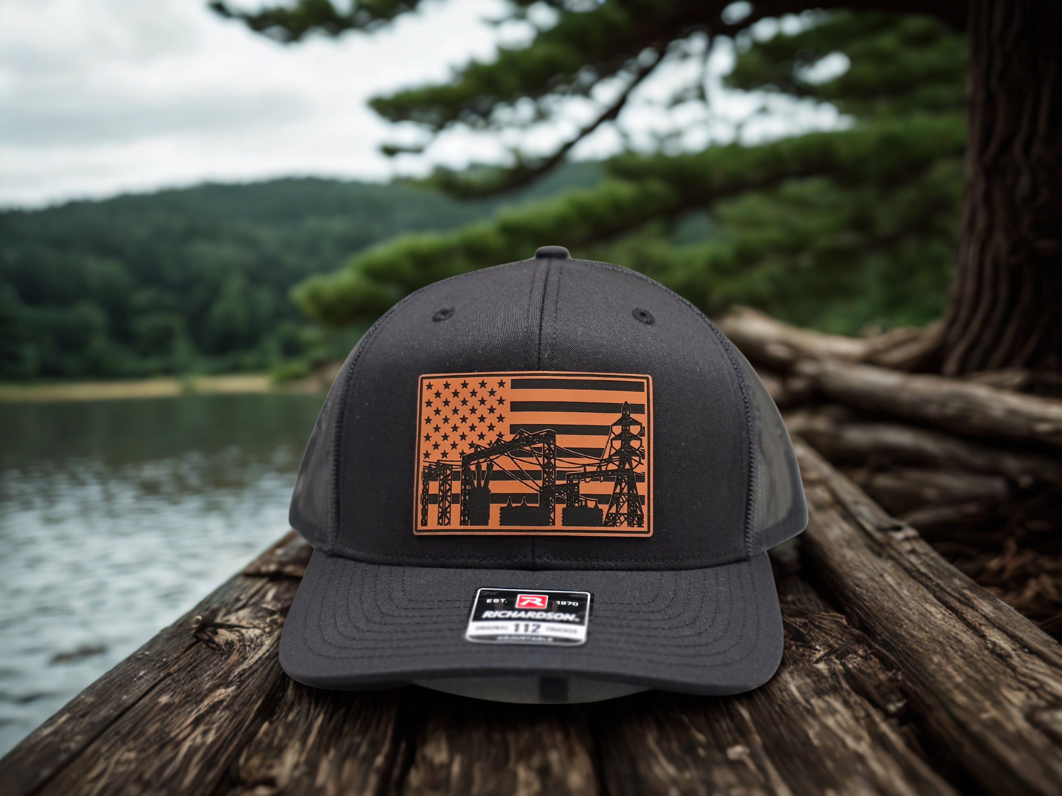 Substation Electrician Patch Hat – Richardson 112 Workwear Cap apparel design detail