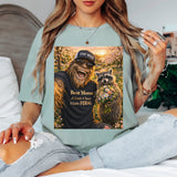 Funny Mom Sasquatch Shirt – Best Moms A Little Classy A Little Feral Tee in Black shirt color