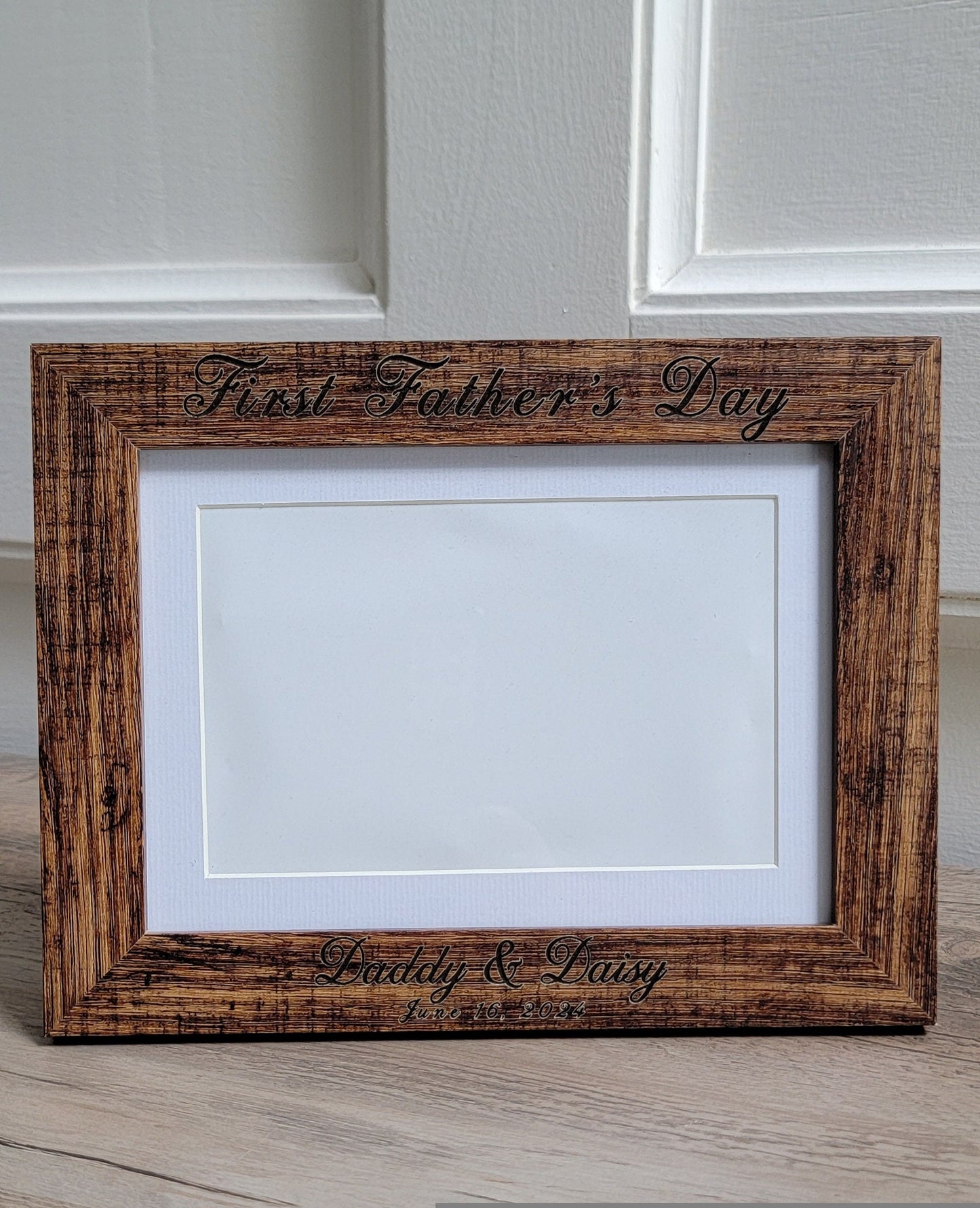 Mothers Day Custom Wood Picture Frame - Personalized, First Mothers Day Photo Holder, Perfect Gift for New Moms