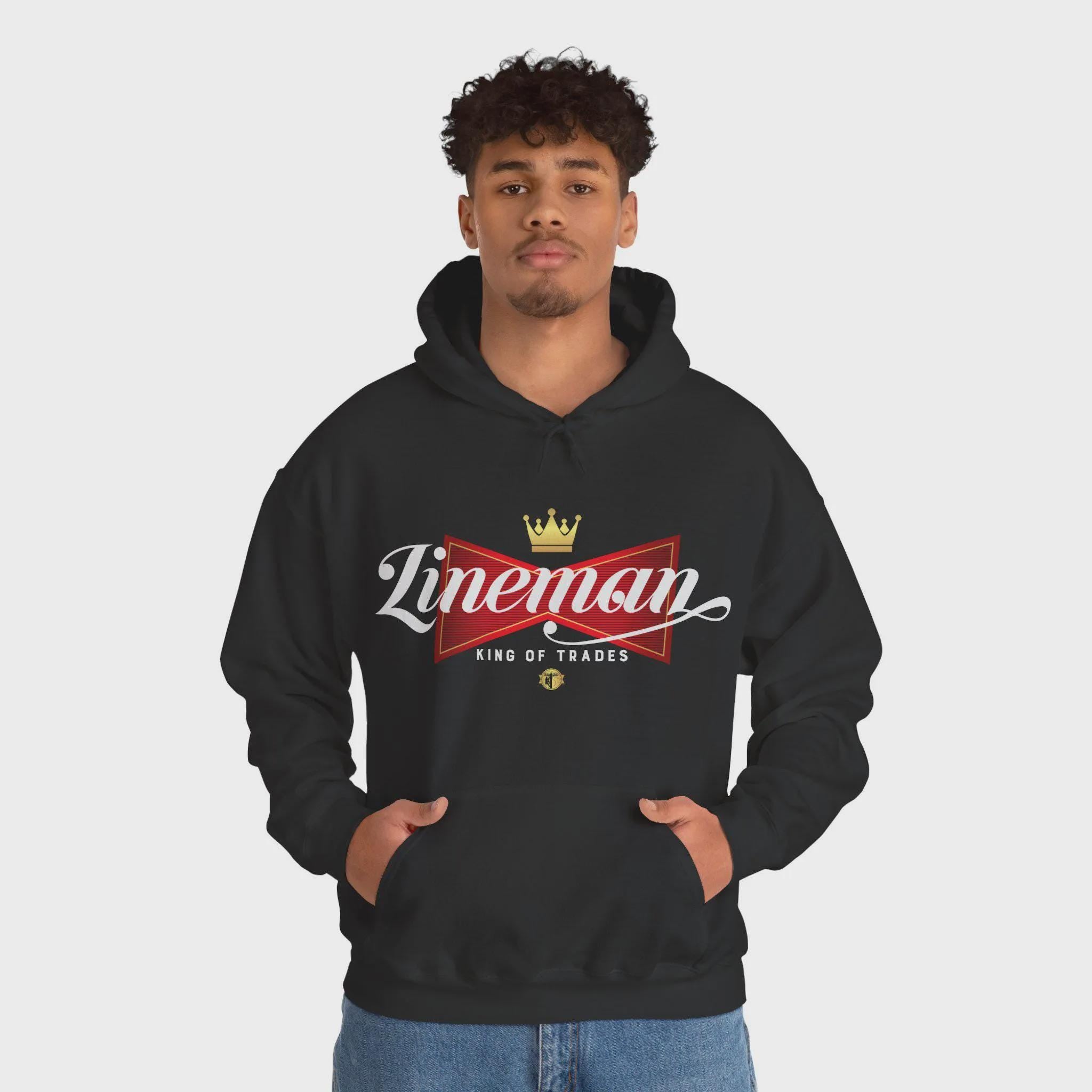 Lineman Gift Long Sleeve Tee: King of Trades Shirt