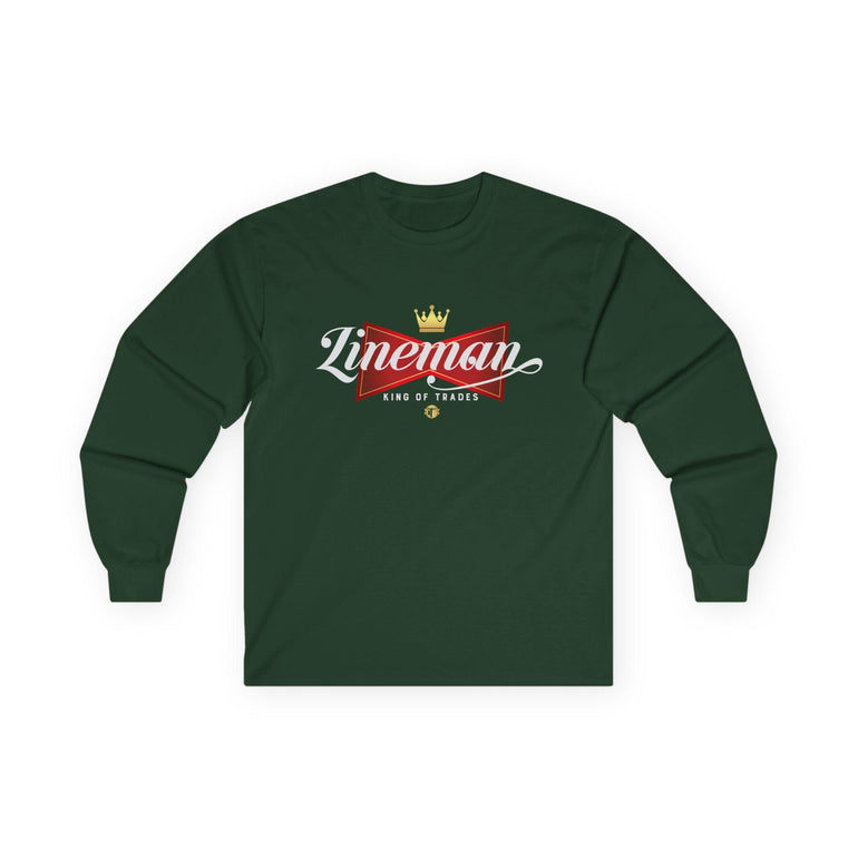 Lineman Gift Long Sleeve Tee: King of Trades Shirt