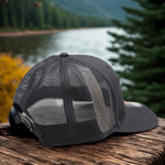 Transmission and Distribution Lineman Hat – Durable Workwear Cap in Black shirt color