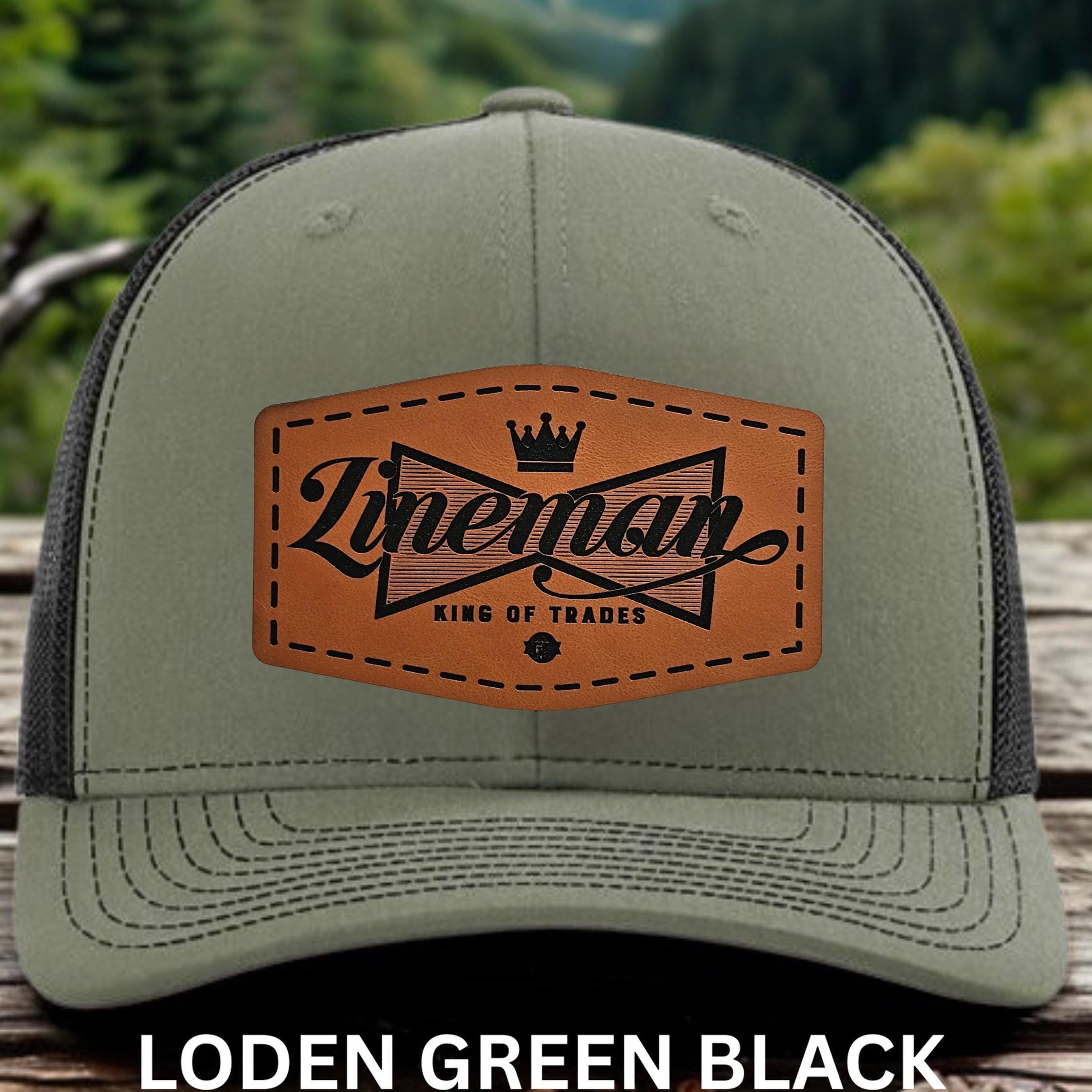 King of Trades Lineman Hat - Patch Hat for Utility Workers
