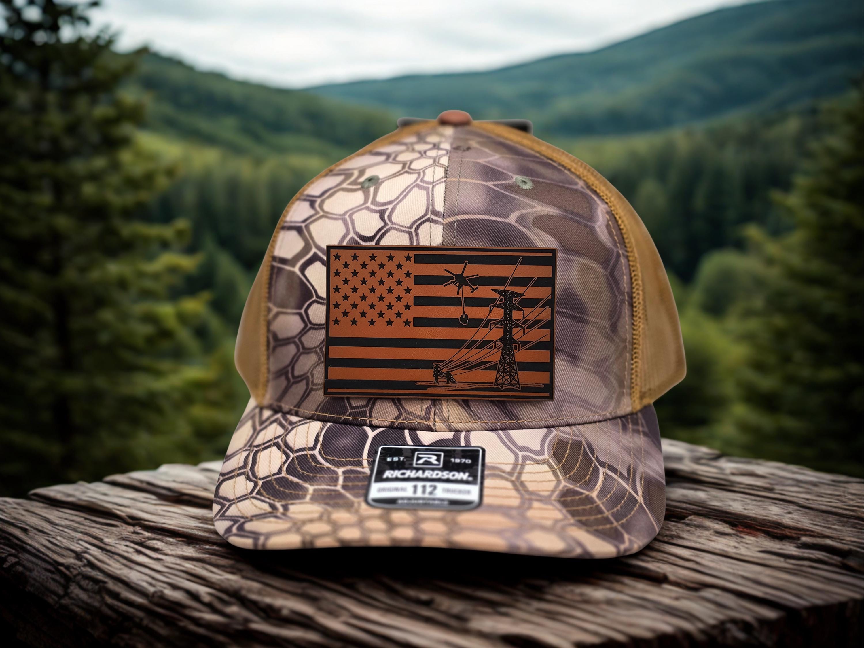 Transmission and Distribution Lineman Hat – Durable Workwear Cap in Camo shirt color