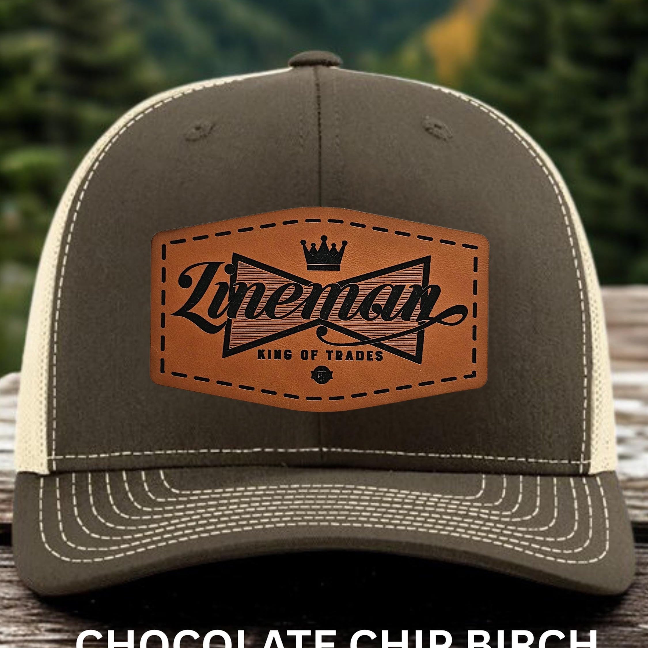King of Trades Lineman Hat - Patch Hat for Utility Workers