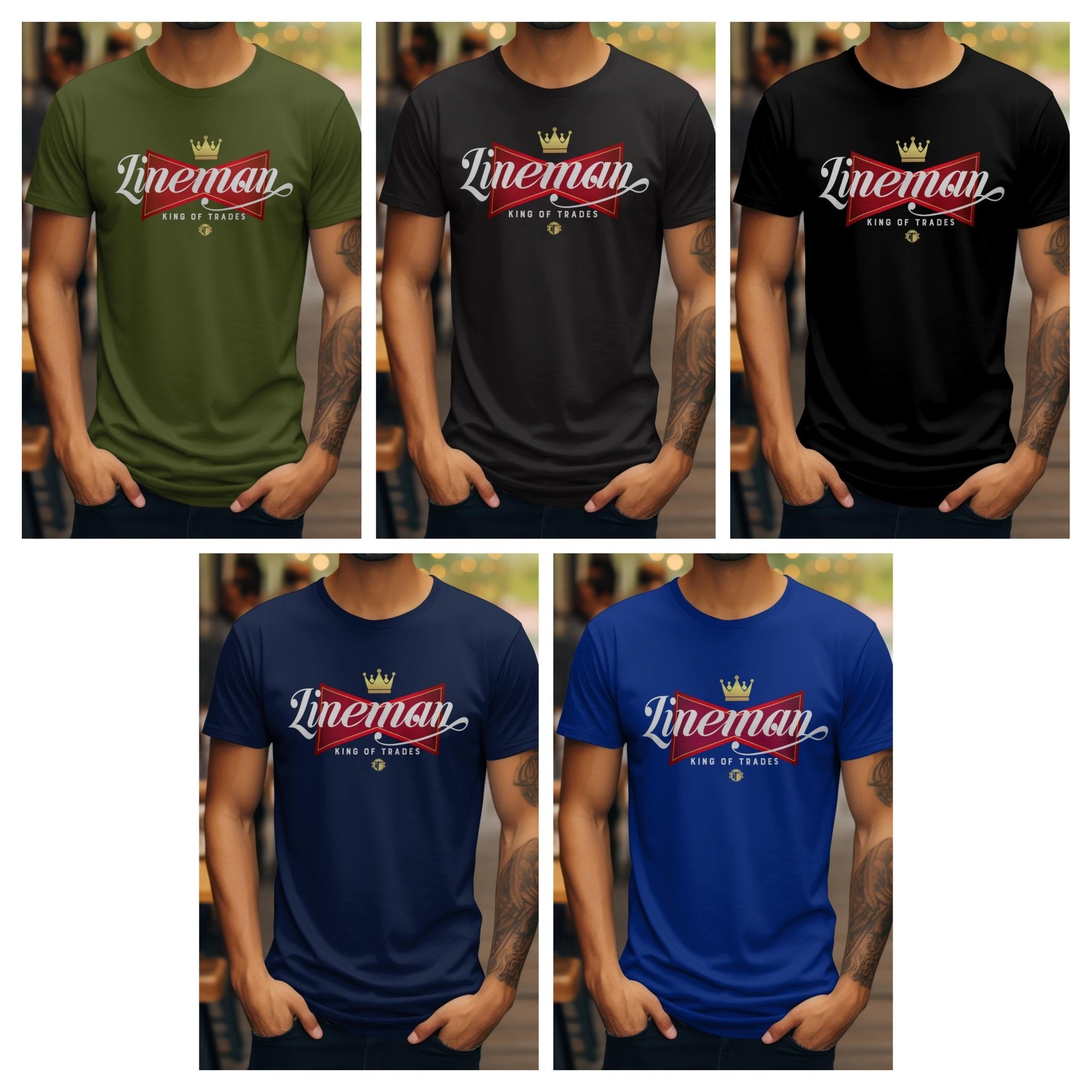 King of Trades Lineman Shirt, Power Lineworker Gift
