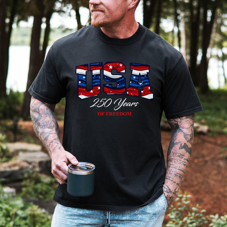 4th of July shirt, America 250 , 1776-2026, USA 250th Anniversary Tee, Semiquincentennial Freedom , Comfort Colors Cotton