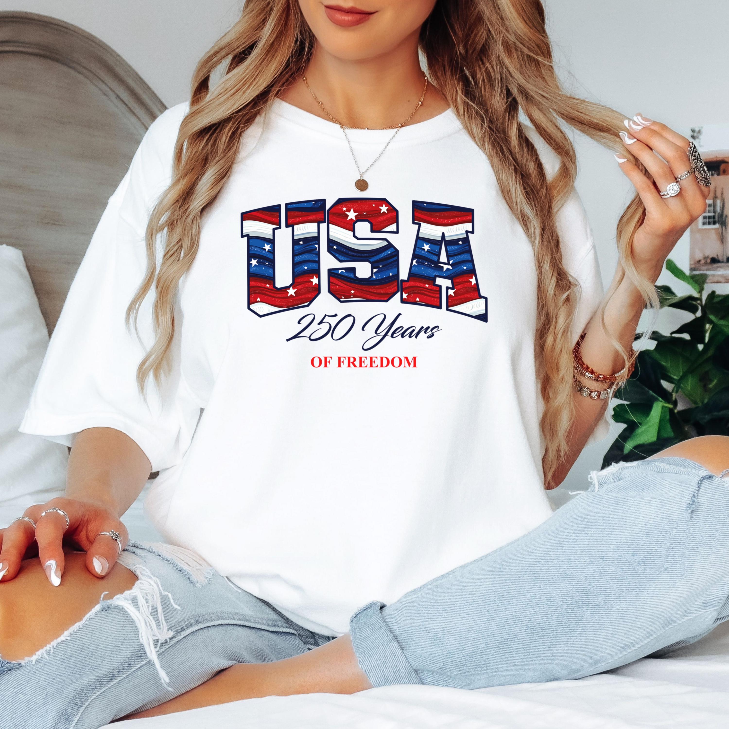 4th of July shirt, America 250 , 1776-2026, USA 250th Anniversary Tee, Semiquincentennial Freedom , Comfort Colors Cotton