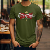 King of Trades Lineman Shirt, Power Lineworker Gift