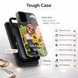Lineman American Flag Phone Case: Dual-Layer Tough Cover for iPhone/Samsung (Glossy/Matte)