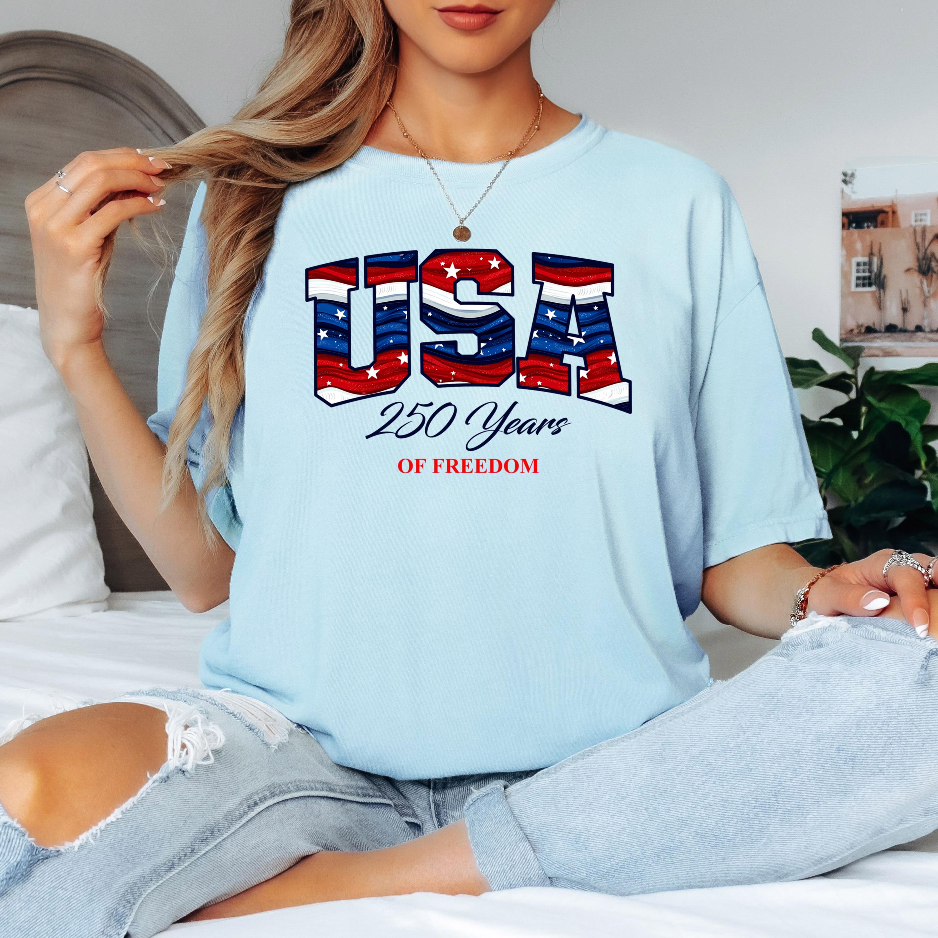 4th of July shirt, America 250 , 1776-2026, USA 250th Anniversary Tee, Semiquincentennial Freedom , Comfort Colors Cotton