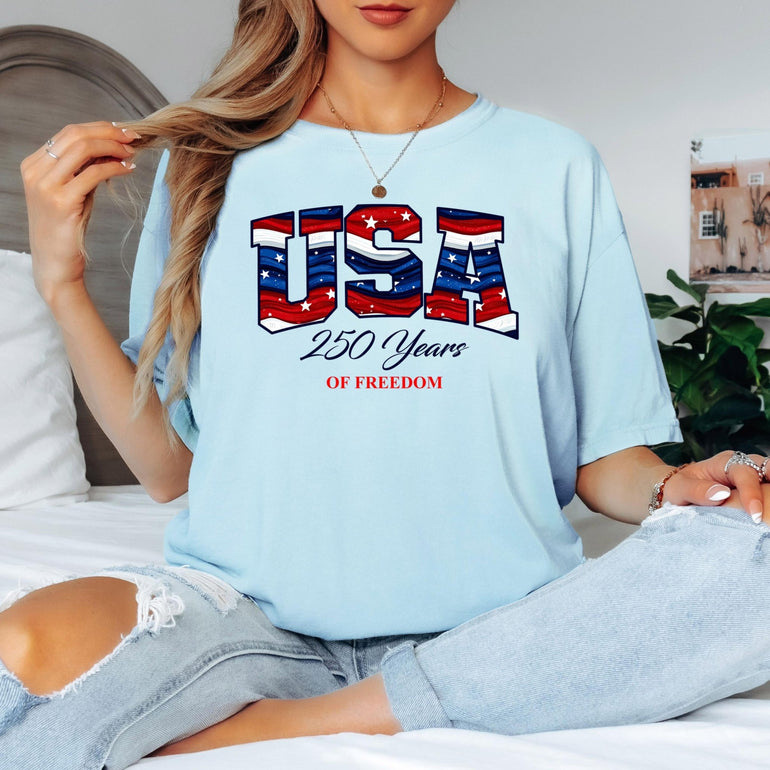 4th of July shirt, America 250 , 1776-2026, USA 250th Anniversary Tee, Semiquincentennial Freedom , Comfort Colors Cotton