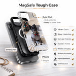 Lineman iPhone Case: Patriotic American Flag Lightning Utility Tough Cover (MagSafe)