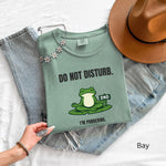 Frog Shirt – Meditating Frog “Do Not Disturb I’m Pondering” Comfort Colors 1717