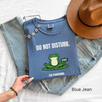 Frog Shirt – Meditating Frog “Do Not Disturb I’m Pondering” Comfort Colors 1717