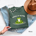 Funny Meditating Frog Shirt, Comfort Colors 1717 Pond Graphic Tee