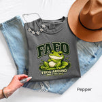 Funny Frog Shirt, Sarcastic FAFO Frog Around And Find Out Tee, Comfort Colors 1717