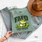 Funny Frog Shirt, Sarcastic FAFO Frog Around And Find Out Tee, Comfort Colors 1717