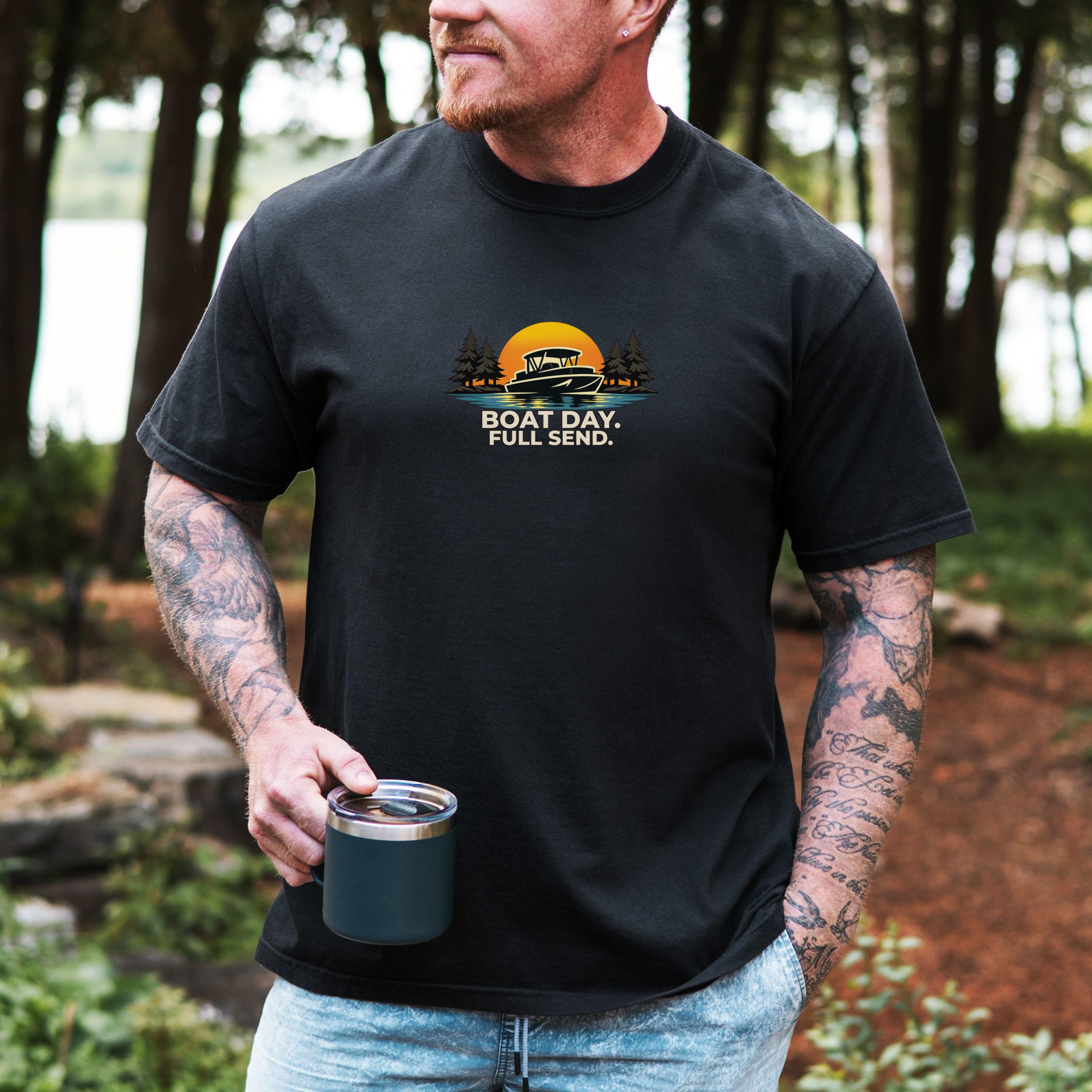 Boat Day Shirt Raccoon Bigfoot Tee Comfort Colors Lake Life Shirt