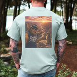 4th of July Raccoon Shirt, Patriotic Bigfoot Tee, Funny Animal Summer Shirt, Cotton Comfort Colors Graphic Tee