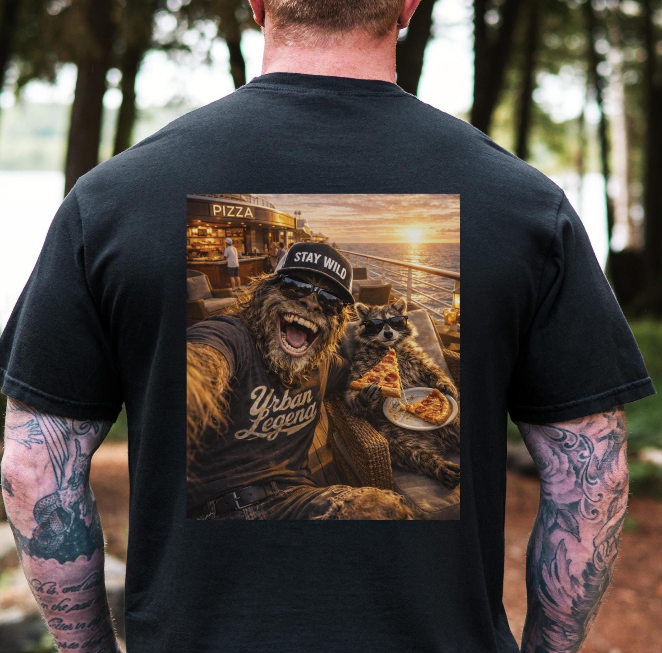 Cruise Shirt Raccoon Shirt Bigfoot Shirt Vacation Mode Beach Tee