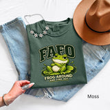 Funny Frog Shirt, Sarcastic FAFO Frog Around And Find Out Tee, Comfort Colors 1717
