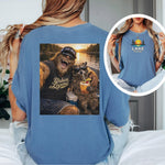 Bigfoot Raccoon Lake Shirt, Comfort Colors Tee, Boat Day Graphic