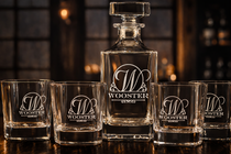 Personalized Whiskey Decanter Set Engraved Gift