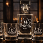 Personalized Whiskey Decanter Set Engraved Gift