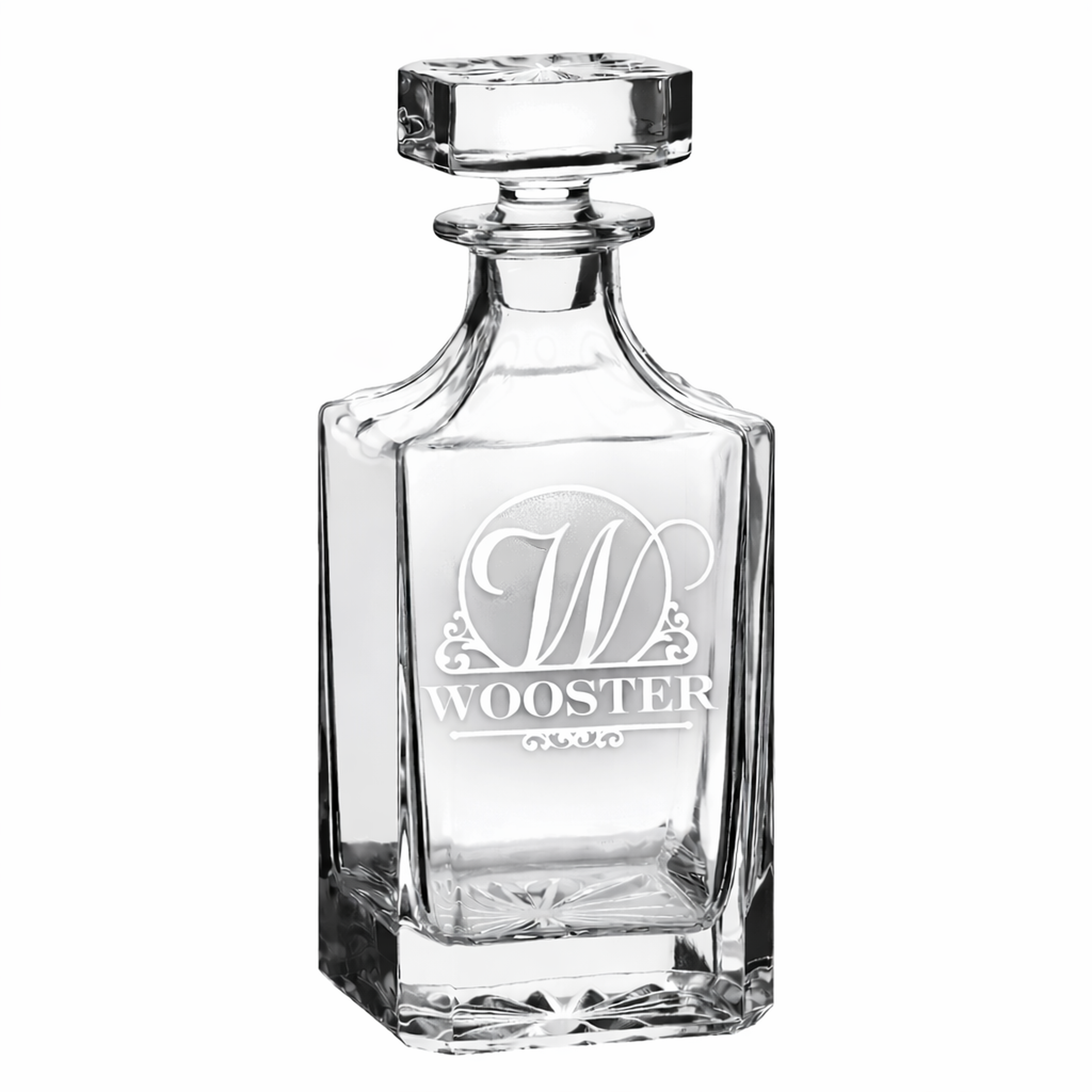Personalized Whiskey Decanter Set – Engraved Decanter Gift with Glasses barware product view