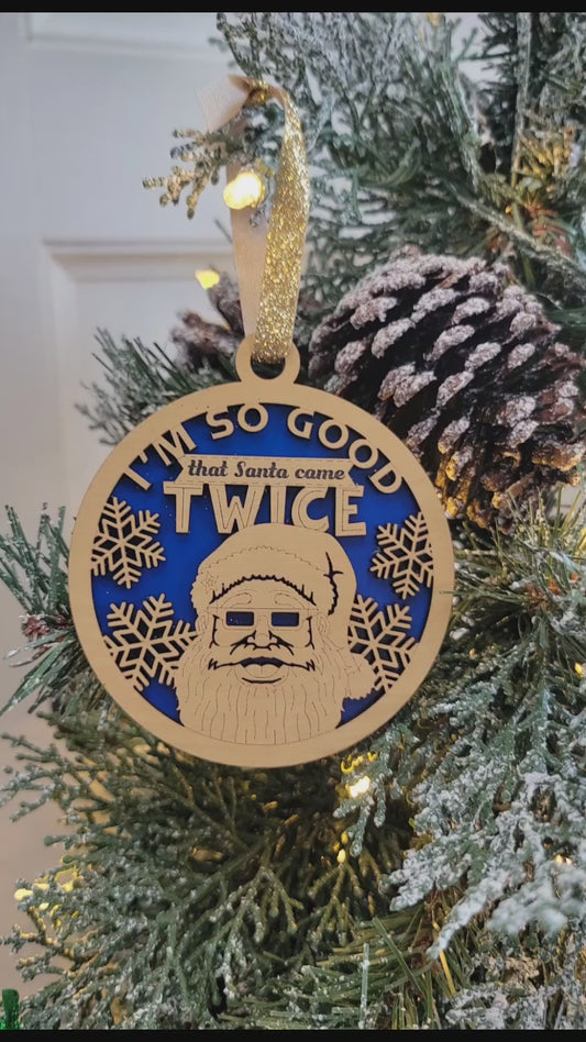 Funny Christmas Ornaments | Funny Wood Christmas Tree Decor | Unique Holiday Gifts & Fun Tree Decorations