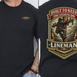 Lineman Shirt Built to Keep the Lights On color chart video