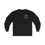 Black Reddy Kilowatt long sleeve shirt with front chest logo and back print