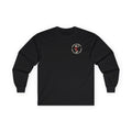 Black Reddy Kilowatt long sleeve shirt with front chest logo and back print