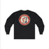 Black Reddy Kilowatt long sleeve shirt with vintage electrical trade back graphic