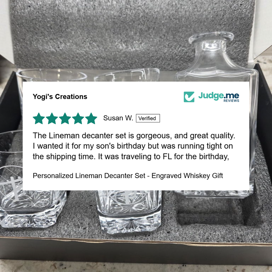 Customer review social proof banner for Yogi's Creations