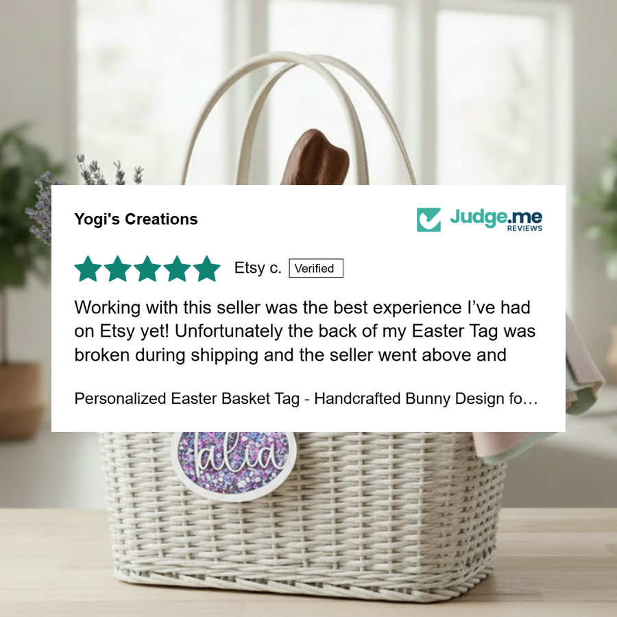 Customer testimonial for custom gift order from Yogi's Creations